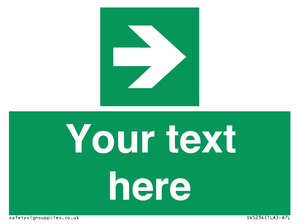 Custom Arrow Right Sign